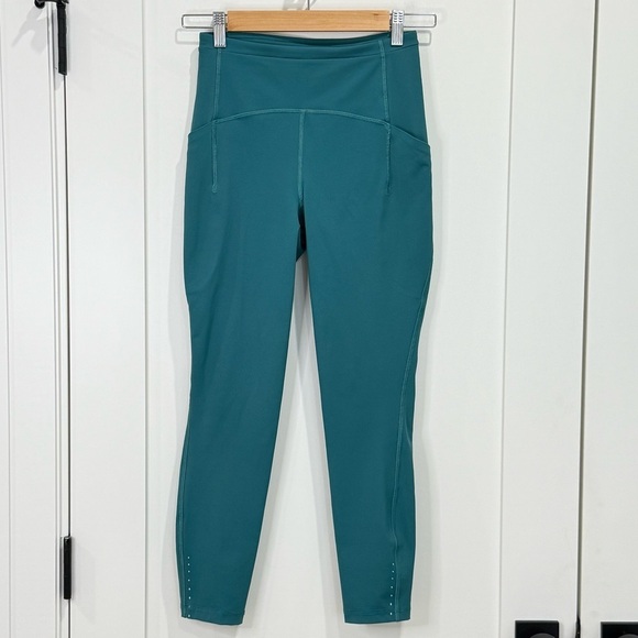 Lululemon Swift Speed High-Rise Tight 25” Leggings Teal Lagoon Size 4 Athleisure - Picture 4 of 12